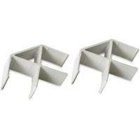 Lorell 90Degree Panel Connectors 23 Width X 23 Depth X 06 Height Aluminum Aluminum