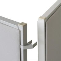 Lorell 90Degree Panel Connectors 23 Width X 23 Depth X 06 Height Aluminum Aluminum