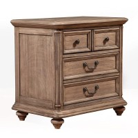 Alpine Furniture Melbourne 2 Drawer Nightstand