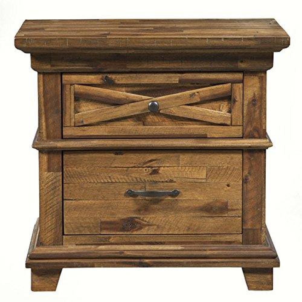 Alpine Furniture St. James 2 Drawer Nightstand