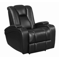 Delange Power2 Recliner With Headrest Black