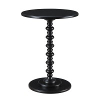 Convenience Concepts Palm Beach Spindle Table Black 1775 In X 1775 In X 24 In