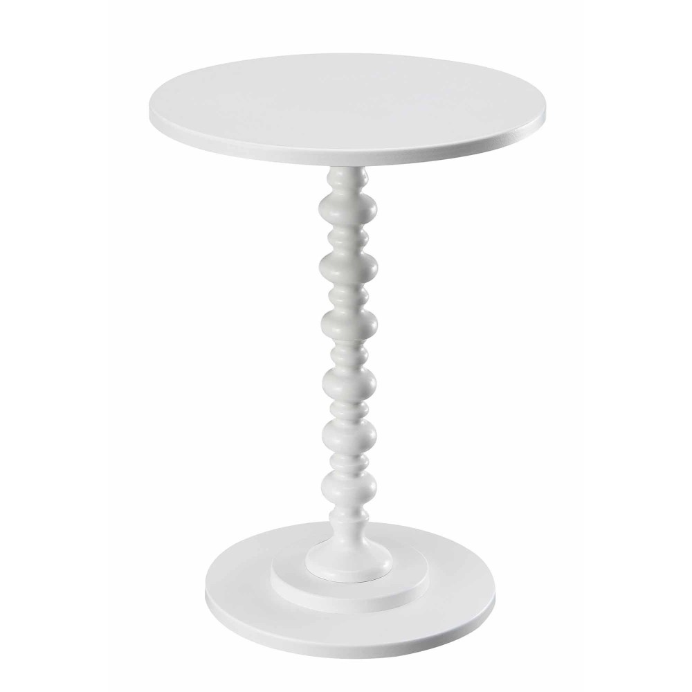 Convenience Concepts Palm Beach Spindle Table White