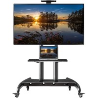 Nb North Bayou Mobile Tv Cart Tv Stand With Wheels For 55\ - 85\