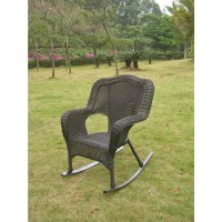 Camelback Resin Wicker Rocker