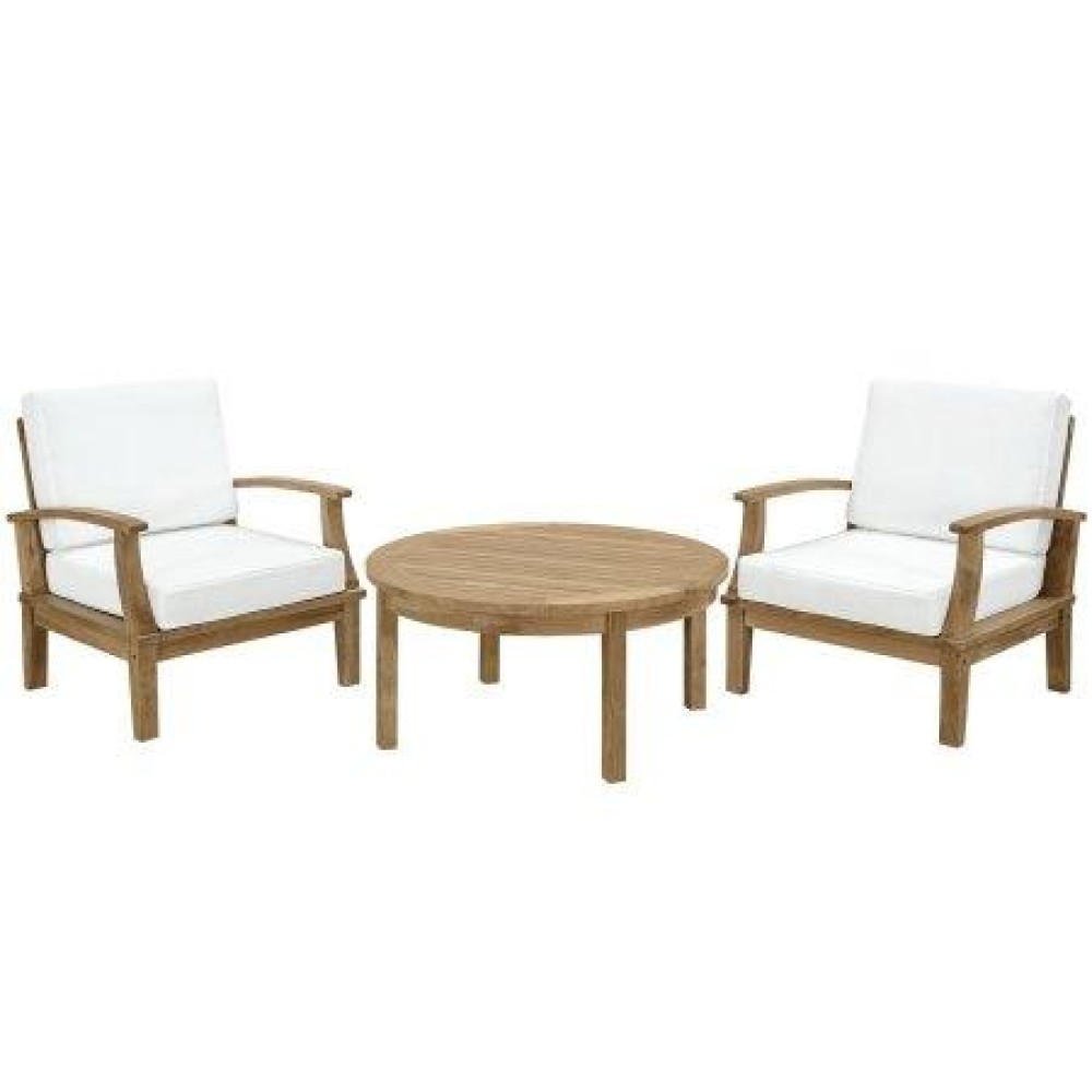 Modway Cosette 3 Piece Outdoor Patio Teak Set Wl-00536-Mw