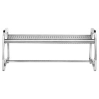 Commercial Zone-725329 Skyline 6' Bench, Stainless Steel - Silver