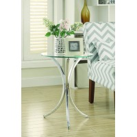 Contemporary Chrome Snack Table