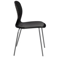 Flash Furniture Hercules Series 551 Lb. Capacity Black Stack Chair