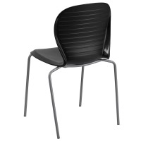 Flash Furniture Hercules Series 551 Lb. Capacity Black Stack Chair