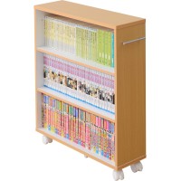 Yamazen Ccw-7055C (Nb/Wh Comic Rack With Casters, Natural