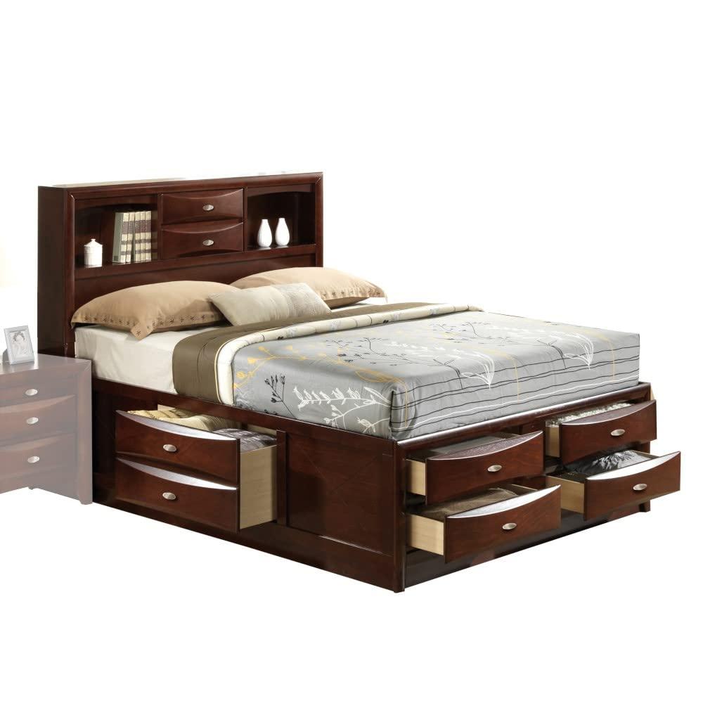 Acme Ireland Eastern King Bed w/Storage - Espresso