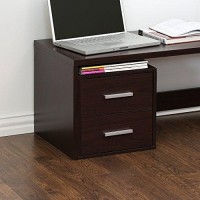 Furinno Indo Petite 2-Drawer Storage Cube, Espresso