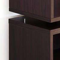 Furinno Indo Petite 2-Drawer Storage Cube, Espresso