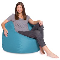 Posh Bean Bag Chair For Children Teens Adults 35 Heather Teal