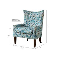 Madison Park Shelter Wing Chair Carissa/Multi (Fpf18-0420)