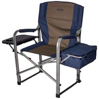 Kamp-Rite Directors Chair With Side Table & Cooler, Blue