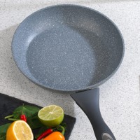 Salter Bw02763G Marble Collection Forged Aluminium Non Stick Frying Pan, 24 Cm, Grey