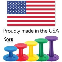 Kore Kids Preschool Wobble Chair - Flexible Seating Stool For Classroom, Preschool, Kindergarten & Elementary School - Age 4-5 Yrs, Dark Blue (12In)