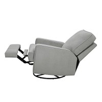 Baby Relax Rylan Swivel Glider Recliner Chair, Modern Furniture, Gray