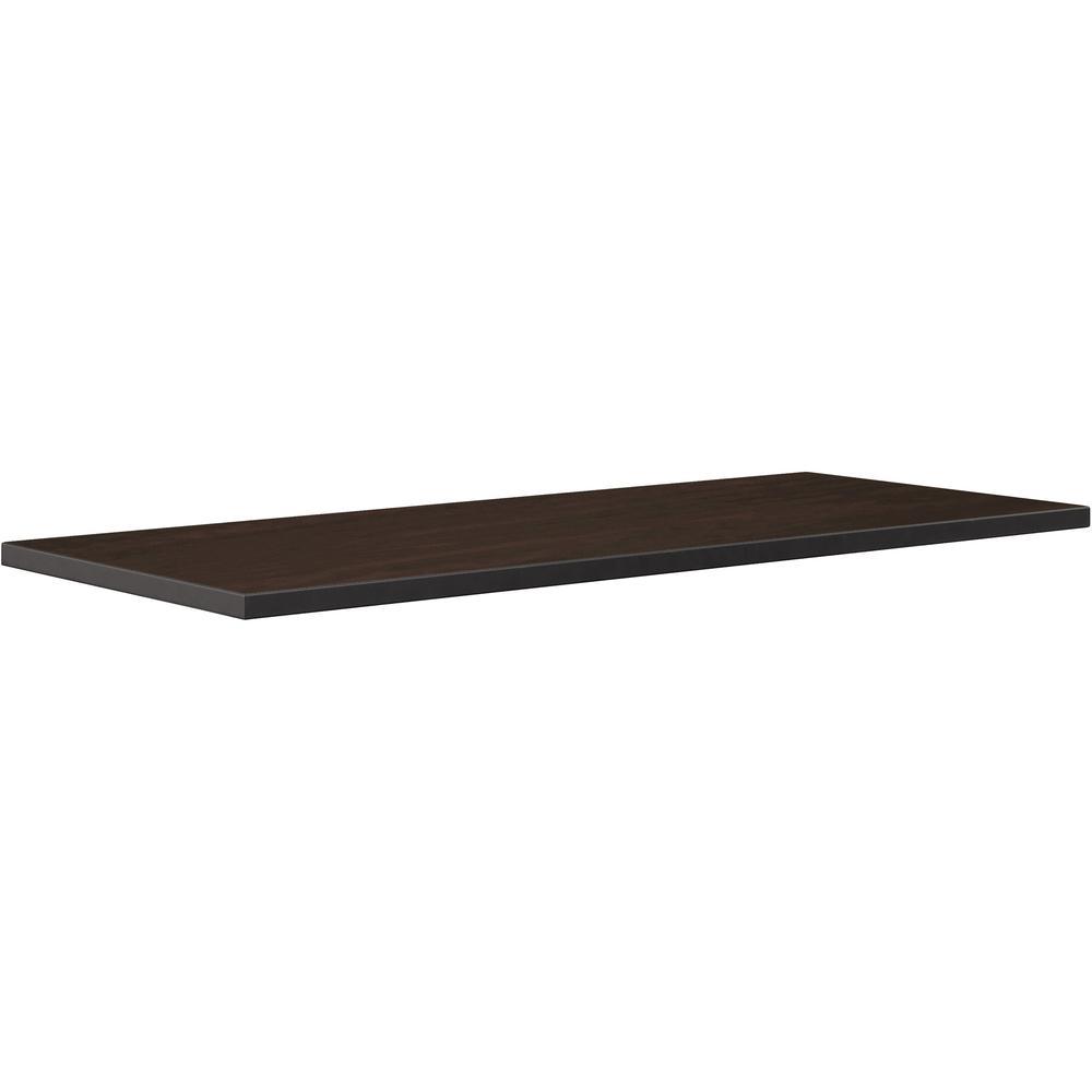 Lorell Invent Training Table Espresso Tabletop - Rectangle Top - 48 Table Top Length x 24 Table Top Width x 1 Table Top Thickness - Assembly Required - Espresso, High Pressure Laminate (HPL) - Part