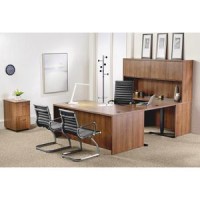 Lorell Modern Chair Series Highback Leather Chair Leather Seat Leather Back High Back 5star Base Black 1 Each