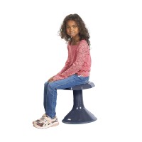 Ecr4Kids Ace Active Core Engagement Wobble Stool, 15-Inch Seat Height, Flexible Seating, Navy