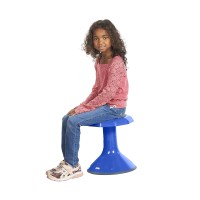 Ecr4Kids Ace Active Core Engagement Wobble Stool, 15-Inch Seat Height, Flexible Seating, Blue