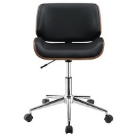 Coaster Home Furnishings Addington Adjustable Height Office Chair Black And Chrome