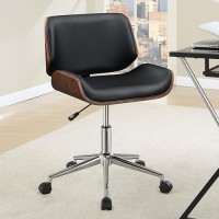 Coaster Home Furnishings Addington Adjustable Height Office Chair Black And Chrome