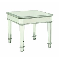 Contemporary Silver End Table