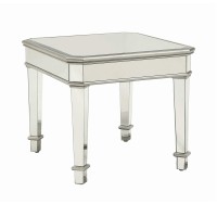 Contemporary Silver End Table