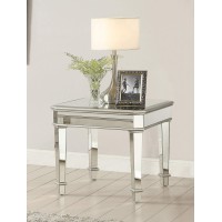 Contemporary Silver End Table