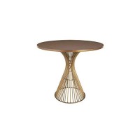 Ink+Ivy Mercer Dining Oval Solid Wood Tabletop, Metal Wire Frame Base Mid-Century Modern Style Dinner Tables, 70