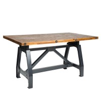 Ink+Ivy Lancaster Dining Gathering Table, Amber