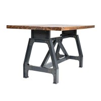 Ink+Ivy Lancaster Dining Gathering Table, Amber