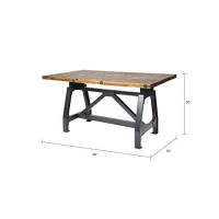 Ink+Ivy Lancaster Dining Gathering Table, Amber