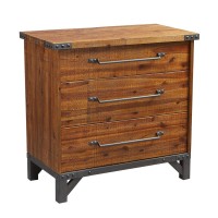 Ink+Ivy Lancaster 3 Drawer Dresser, Amber