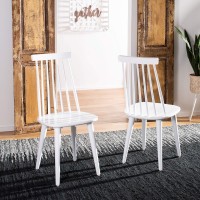 Safavieh American Homes Collection Burris Country Farmhouse White Spindle Side Chair (Set Of 2)