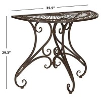 Safavieh Outdoor Collection Annalise Antique White Accent Table