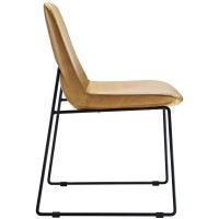 Modway Invite Mid-Century Modern Faux Leather Upholstered Kitchen And Dining Room Chair In Tan