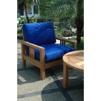 Anderson Teak Set-256 - No Cushion South Bay Deep Seating Collection