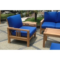 Anderson Teak Set-253 - No Cushion South Bay Deep Seating Collection