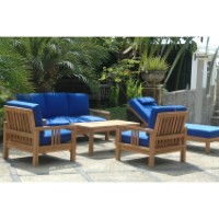 Anderson Teak Set-254 - No Cushion South Bay Deep Seating Collection