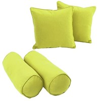 Double-Corded Solid Twill Throw Pillows With Inserts (Set Of 4)