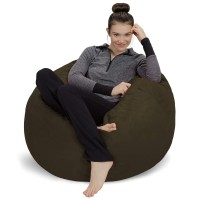 Sofa Sack Bean Bag Chair Plush Ultra Soft Memory Foam Bean Bag Chair With Microsuede Cover Stuffed Foam Filled Furniture