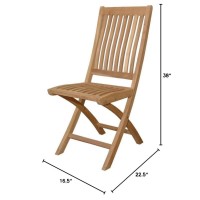 Anderson Teak Chf-104 - No Cushion Tropico Folding Chair
