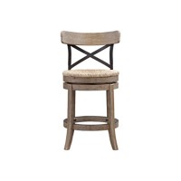 24 Myrtle Swivel Counter Stool Wheat Wirebrush