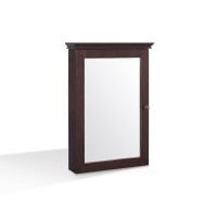 Lydia Mirrored Wall Cabinet Espresso