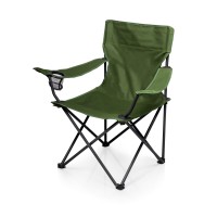 Ptz Camp Chair - Picnic Chair - Beach Chair With Carrying Bag, (Khaki Green)